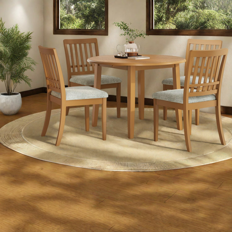 Extendable Dining Table Sets(Must include both Table and Chair), Wood MDF Modern Kitchen, Grey 2
