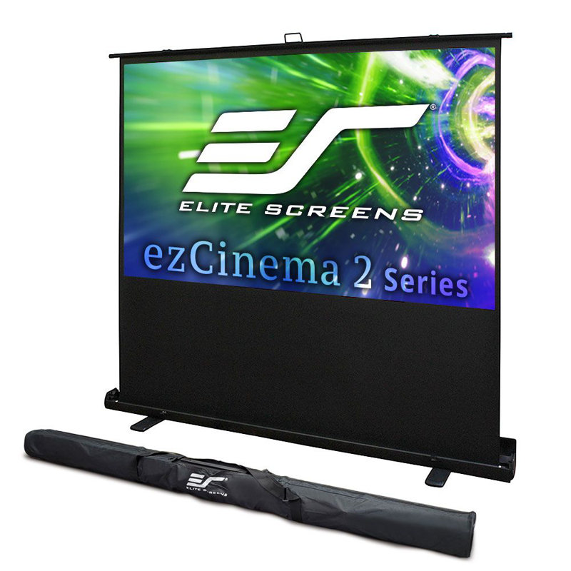 ezCinema 2 Series Manual Floor Projection Screen, 70"