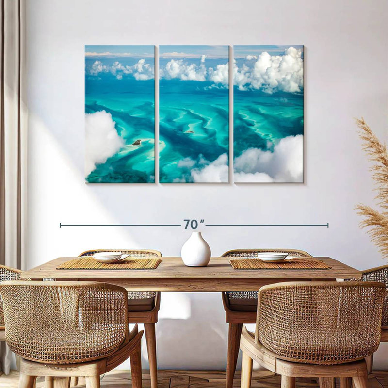 Gillard, Bahamas, nuages, H 36 po x l 57 po