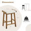 Neosha Counter Stool with Solid Wood Frame