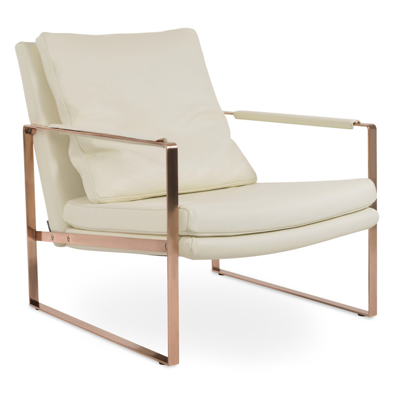 Zara Lounge Chair In Rose Gold