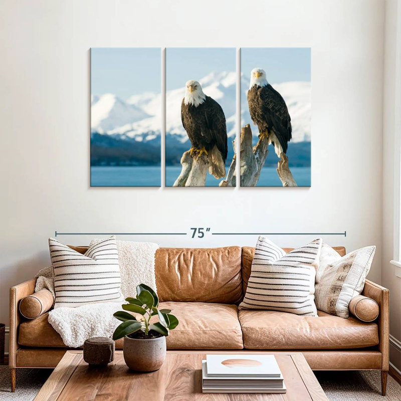 Bald Eagle Pair, 36" H x 57" W