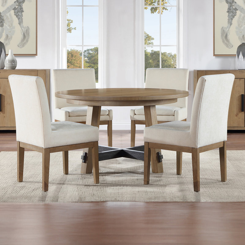 Ensemble repas pour 4 personnes Rickye, Brun