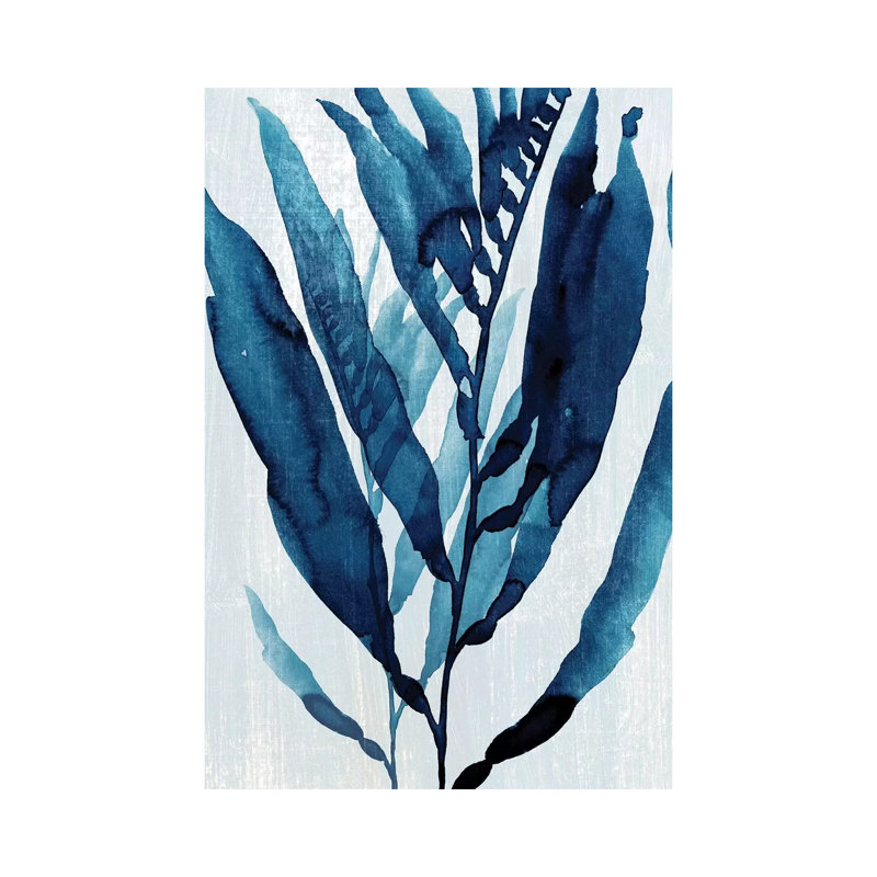 «Blue Drift I» par Annie Warren, reproduction d'art sur toile tendue, H 26 po x l 18 po x 1,5 po