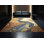 Tapis oriental ovale classique lavable à la machine en brun - reliure beige