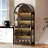Arched Glass Display Cabinet With Motion Sensor Lighting, Modern Lighted Display Cabinet