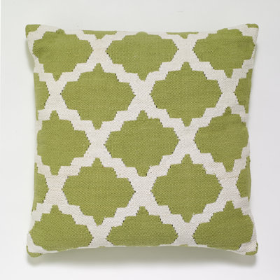 Woven Cotton Feather Down Fill Throw Pillow Cover with Insert