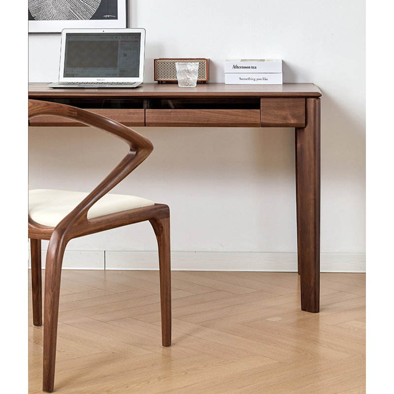 Brown Rectangular Solid Wood desks