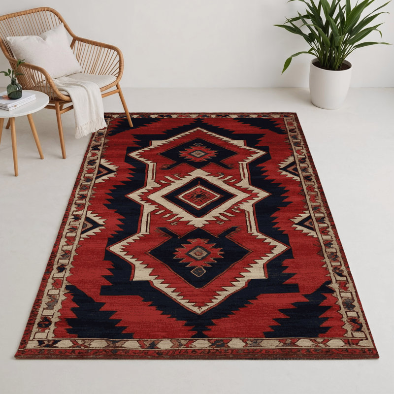 Tapis d'intérieur et d'extérieur brun Persian, Rectangle 9 pi x 12 pi
