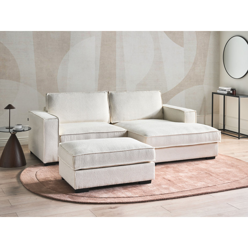 Talyah 2 Seater Corner Sofa , Light Beige