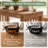 3-Piece Solid Wood Dining Table Set with Bench