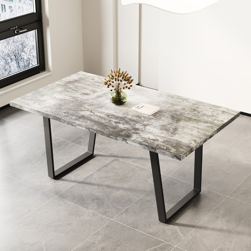 6 tables, poids de 89,32 lb, stable et moderne gris