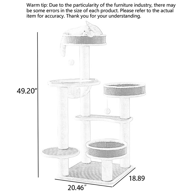 Woven Rattan Cat Tree