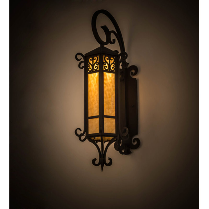 Caprice 1 - Light Armed Sconce, Beige, Wrought Iron