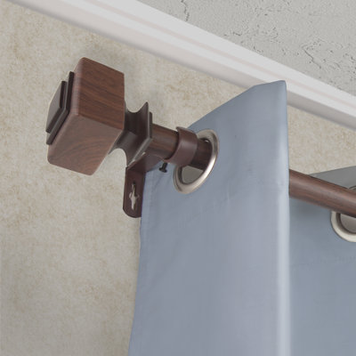 Abdulahad Steel Adjustable 1'' Single Curtain Rod
