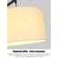 Lampe sur pied en fer forgé et tissu de style chinois