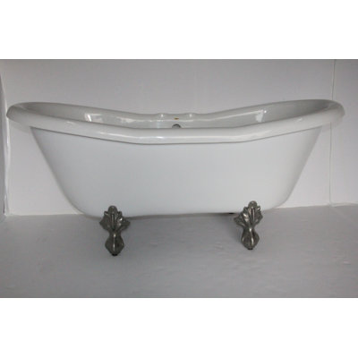 Duchess 68" x 30" Clawfoot Soaking Bathtub