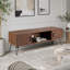 Meuble télé de style industriel avec rangements intégrés – Console multimédia en bois recyclé