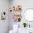 Floating Shelves With Drawers Set Of 2 - Wall Mounted Storage, Brown-1905026923