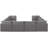 Aru Upholstered 160 " Linen U-Shaped Seating Component-1552564174