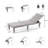 Nestl Waterproof, Lightweight, and Adjustable Outdoor Polyresin Chaise Lounge Chair-112832087