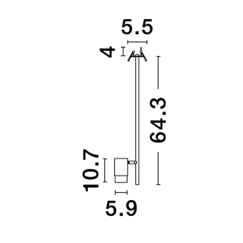 Deston Aluminium Spotlight
