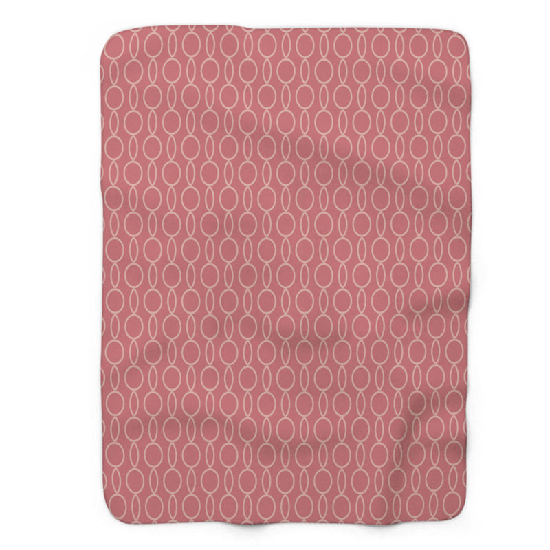 Couleurs rétro - couverture sherpa de qualité supérieure 1 pièce, Grand lit
