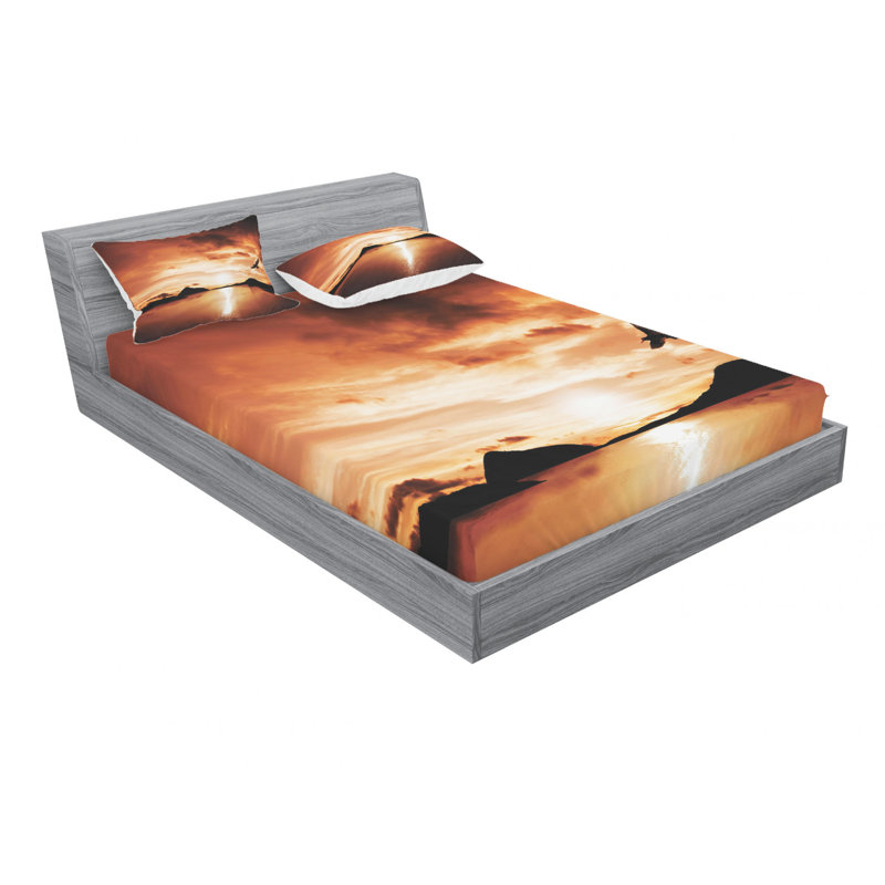 Microfiber Sheet Set, Full Sheet Set with Fitted Sheet