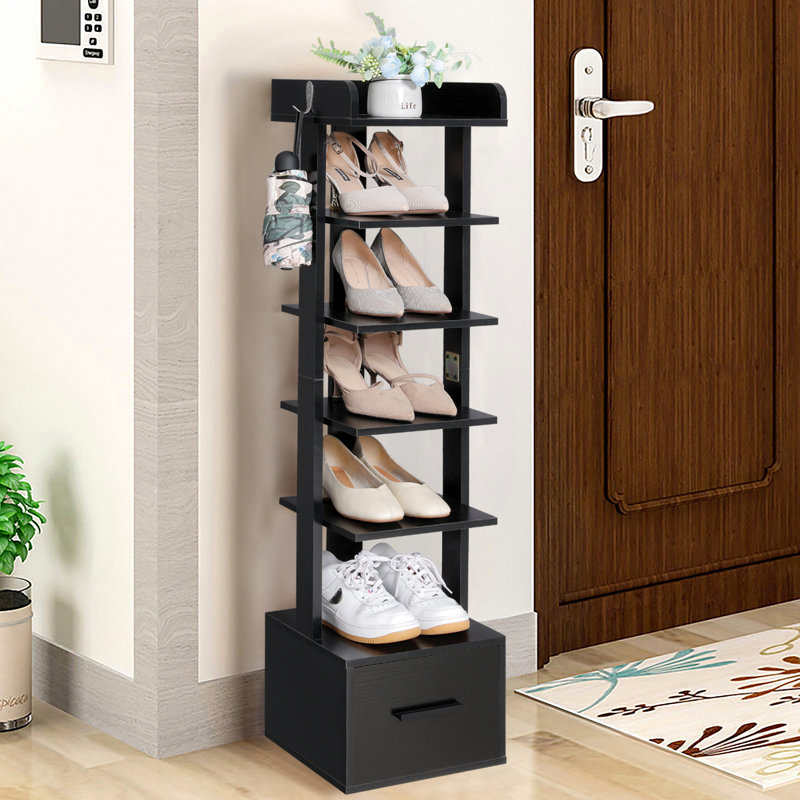 Range-chaussures 6 paires, Noir
