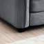 Siège confortable confortable en velours côtelé gris avec un coussin pour plusieurs espaces - Style rétro, tissu, conception de sièges ergonomiques