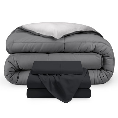 Microfiber Reversible Bed-In-A-Bag