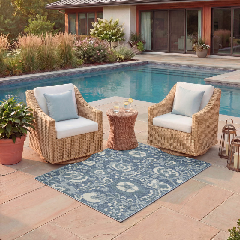 Tapis floral Gregori, Rectangle 2 pi 8 po x 4 pi