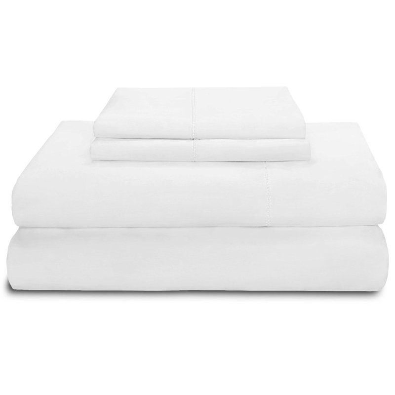 100% Cotton Sheet Set, Queen Sheet Set with Fitted Sheet, Ivory