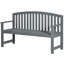 Banc de jardin en bois avec dossier et accoudoirs Outsunny