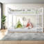 Lits métalliques modernes avec rangement, barrière de sécurité haute, lits jumeaux superposés pour enfants-11498568