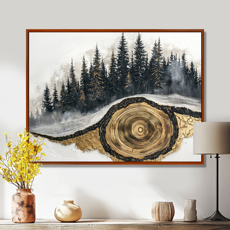 Gerrin - Landscapes Wall Art, H 12 po x l 20 po, Impression encadrée flottante, Brun