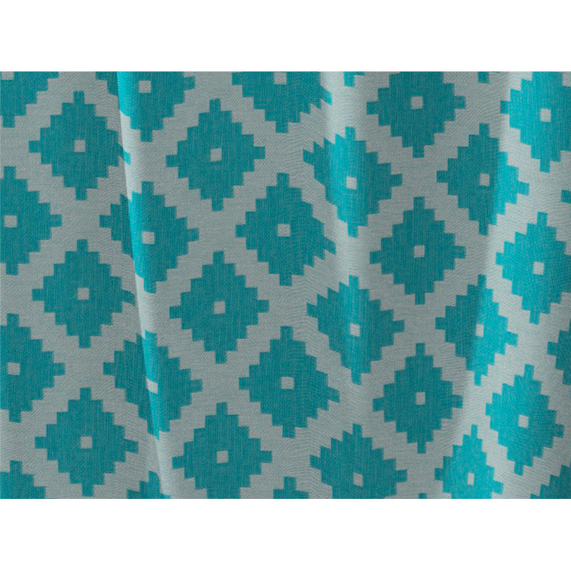 Esteban Eyelet Opaque Single Curtain, Turquoise, 145cm H x 145cm W