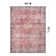 Labarbera Machine Washable Red/Gray Non-Slip Backing Area Rug