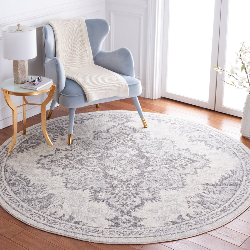 Tulum Performance Oriental Rug, Round 6'7"
