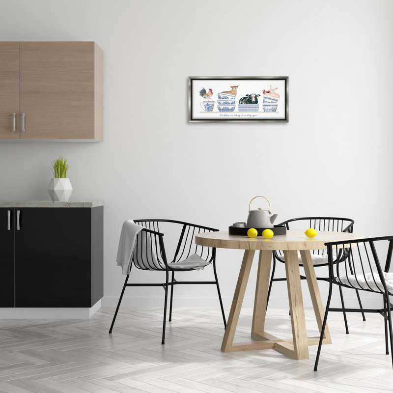 Vaisselle Farmhouse, Cadre flottant gris lustré, H 11 po x l 25 po