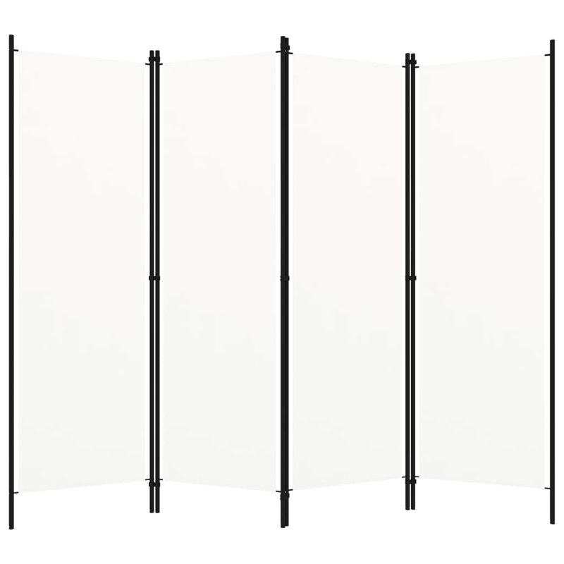 Paravent 4 panneaux vidaXL - blanc, 78,7 po x 70,9 po, 4, H 70,87 po x l 78,74 po x P 1,6 po, Blanc