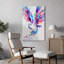 Aquarelle brillante, oiseau mignon, ailes volantes - impression-1727201154-1727201165