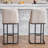 Set Of 2,Modern Upholstered Bar Stool With Button-Tufted Backrest, Counter Height Chair With Sturdy Metal Frame, Comfortable Padded Seat For Kitchen, Bar, Or Dining Room-182530707