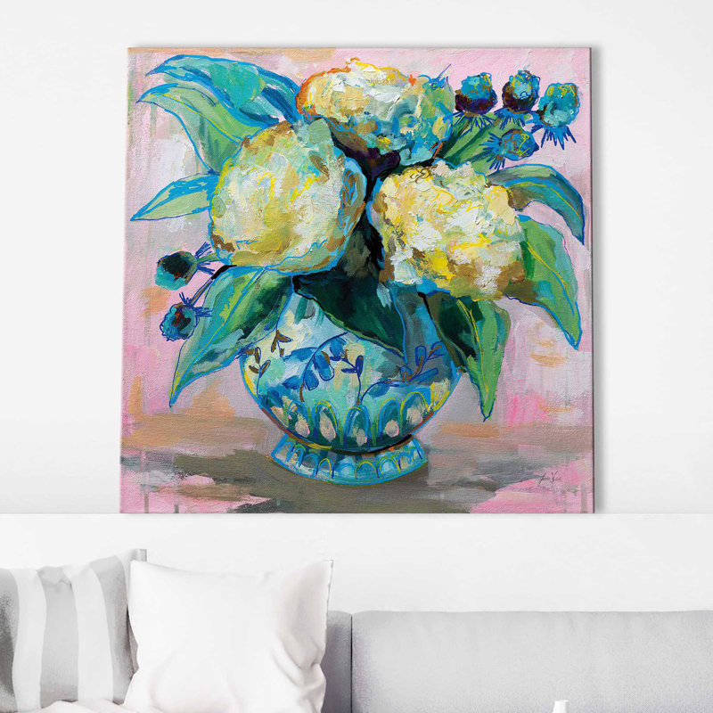 Ginger Jar I - Peinture, Toile tendue, H 28 po x l 28 po x P 1,5 po