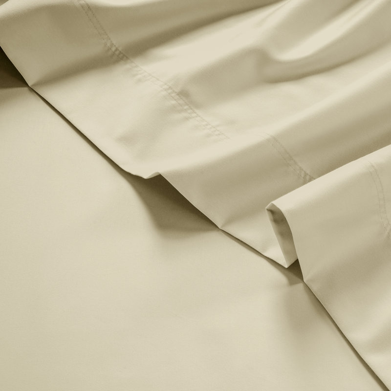 Ensemble de draps 6 pièces Kathy Ireland, Ensemble de draps pour grand lit, Sucre ivoire