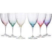 Orren Ellis Modern 6 Piece 108 oz. All Purpose Wine Glass Set