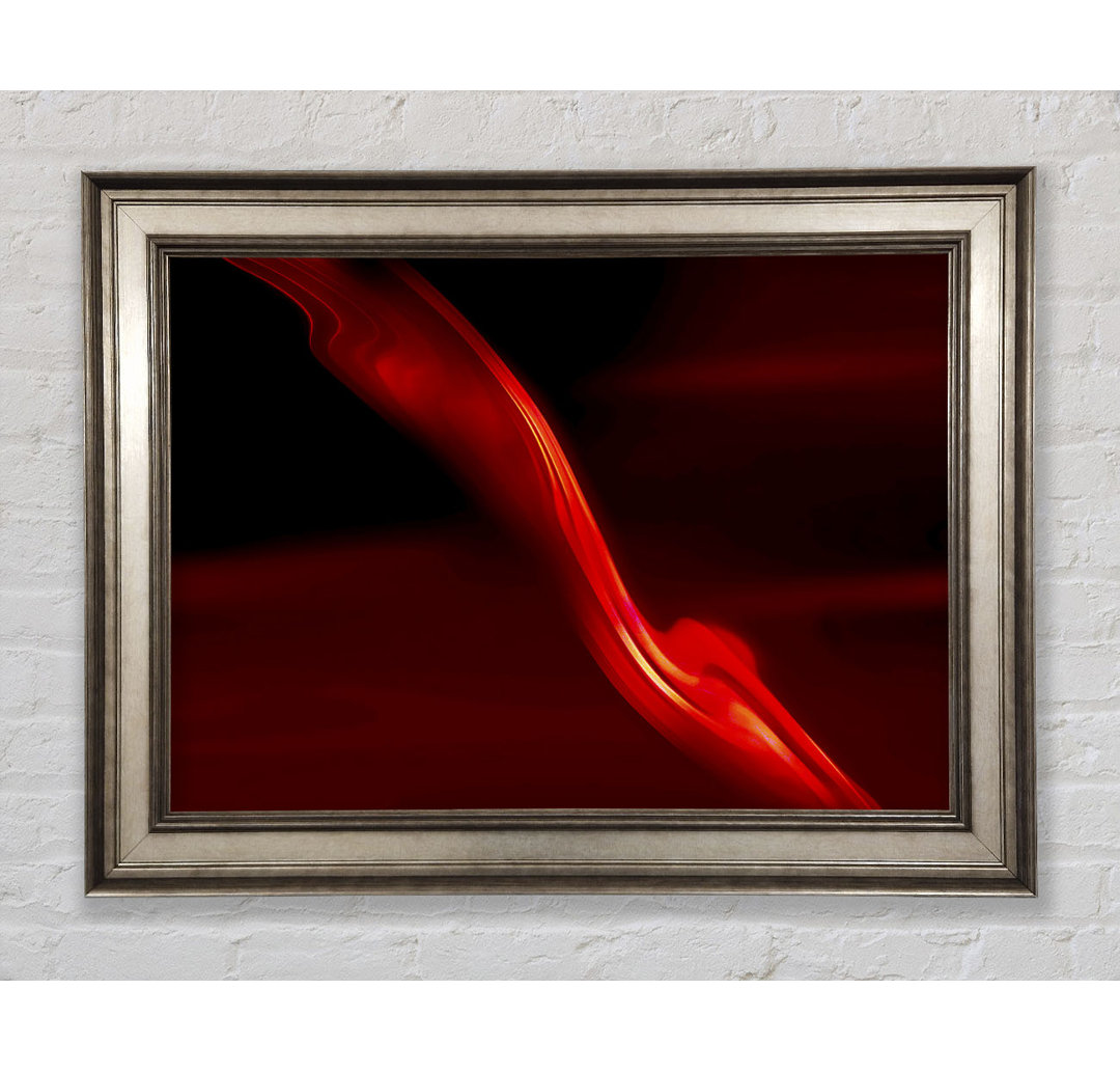 Gerahmtes Wandbild Red Silk Twist