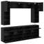 Unfinished Entertainment Centre for TVs up to 88" with Fireplace Included
