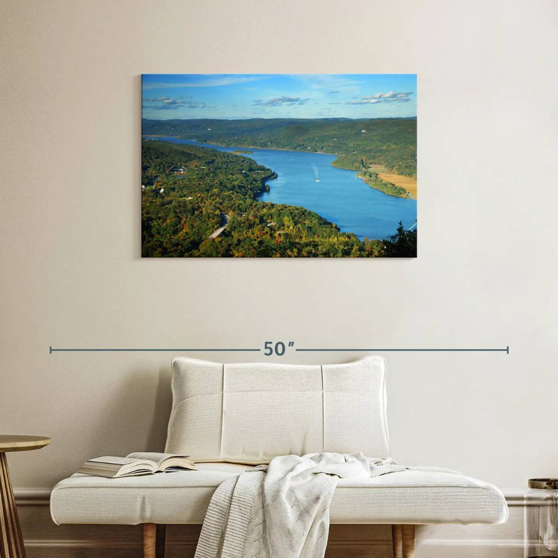 Alvord Hudson River d'en haut, H 24 po x l 36 po