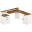 Commode 6 tiroirs de 63 po de largeur avec tablettes, grande commode pour la chambre à coucher, rangement pour garde-robe en bois, meuble télé moderne pour le salon, blanc-1529768933